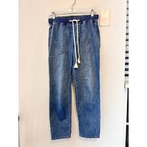 J Crew Drawstring Baggy Denim size 24